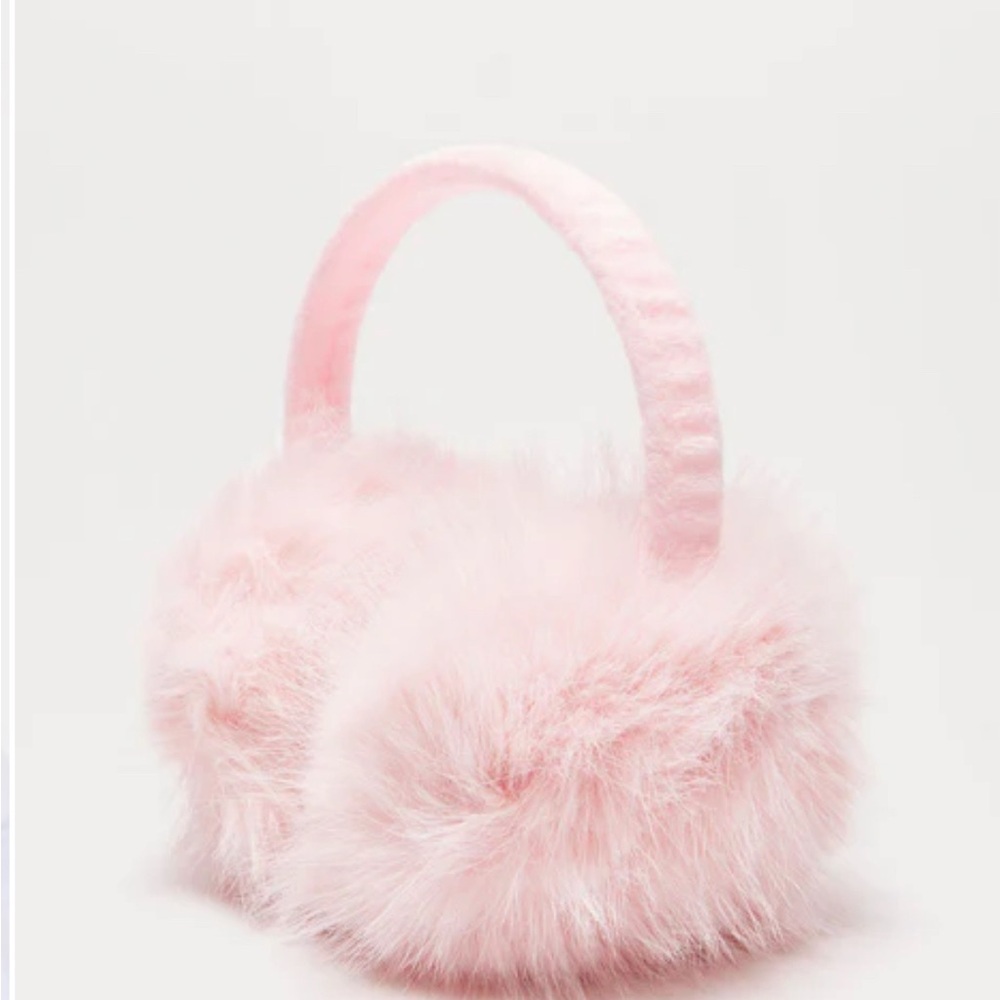Fluffy Pink Earmuffs